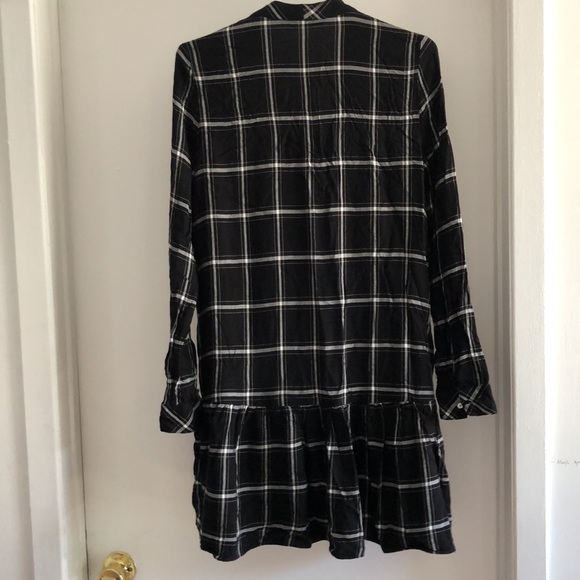Zara windowpane gingham long sleeve dress - Picture 5 of 5